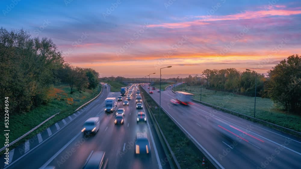 Autoroute A4 timelapse