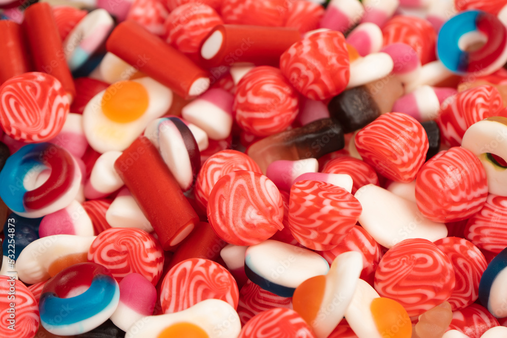 Tasty mix of jelly colorful candies. Tasty mix of jelly colorful candies.