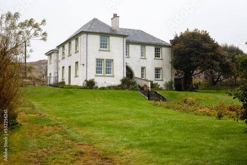 UK, Isles of Mull and Iona - September 8, 2019: casual photos of live style and architecture on the islands at cloudy weather