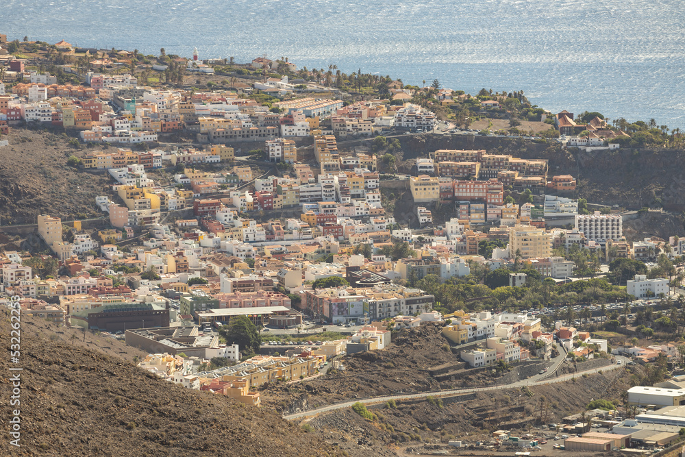 Scenic view of San Sebastian de la Gomera, Canary islands.