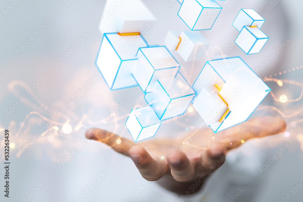 Global network. Blockchain. 3D illustration. Neural networks and artificial intelligence. Abstract Global network. Blockchain. 3D illustration. Neural networks and artificial intelligence. Abstract