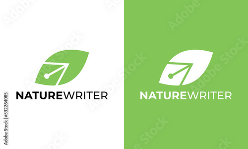 nature writer logo design