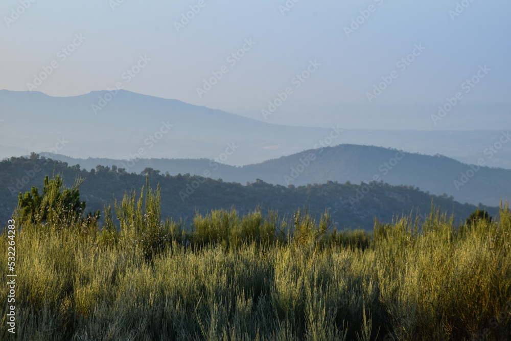 Obraz premium mist over the mysterious mountains