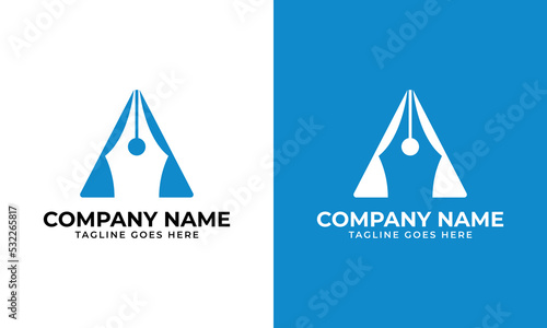 a and pen logo