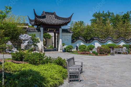 The Chinese Pavillion, National Arboretum, Washington DC USA, Washington, District of Columbia photo