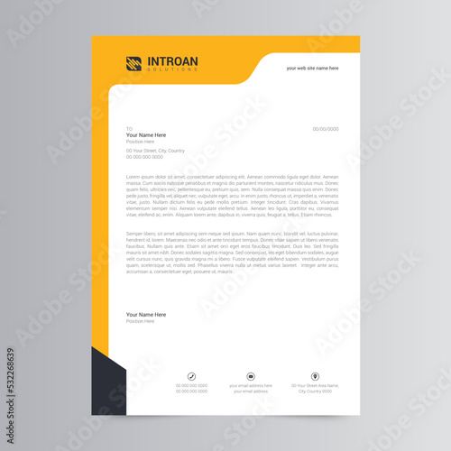 Modern and Corporate Letterhead Template