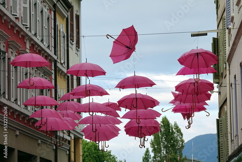 Schirme in Evian-les-Bains Fototapeta