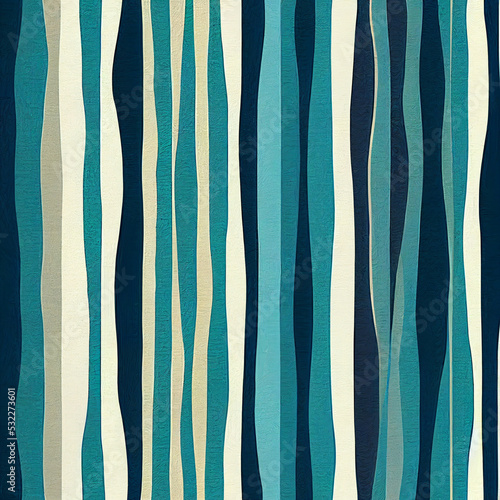 Abstract Teal Vertical Line Pattern Illustration Wallpaper Design(AI-Generated)