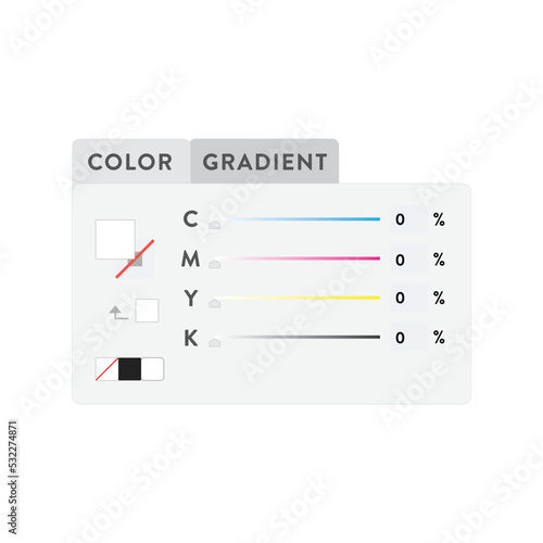 Color Swatch, Color Window, Color Selector, Design Element, Illustrator Window, Vector Illustration Background