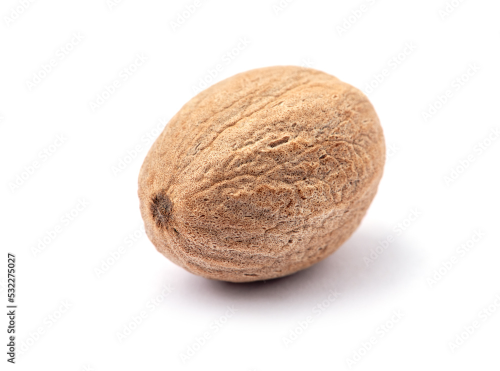 nutmeg isolated on white background nutmeg isolated on white background