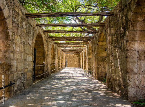 Walls of the Alamo in San Antonio Texas photo