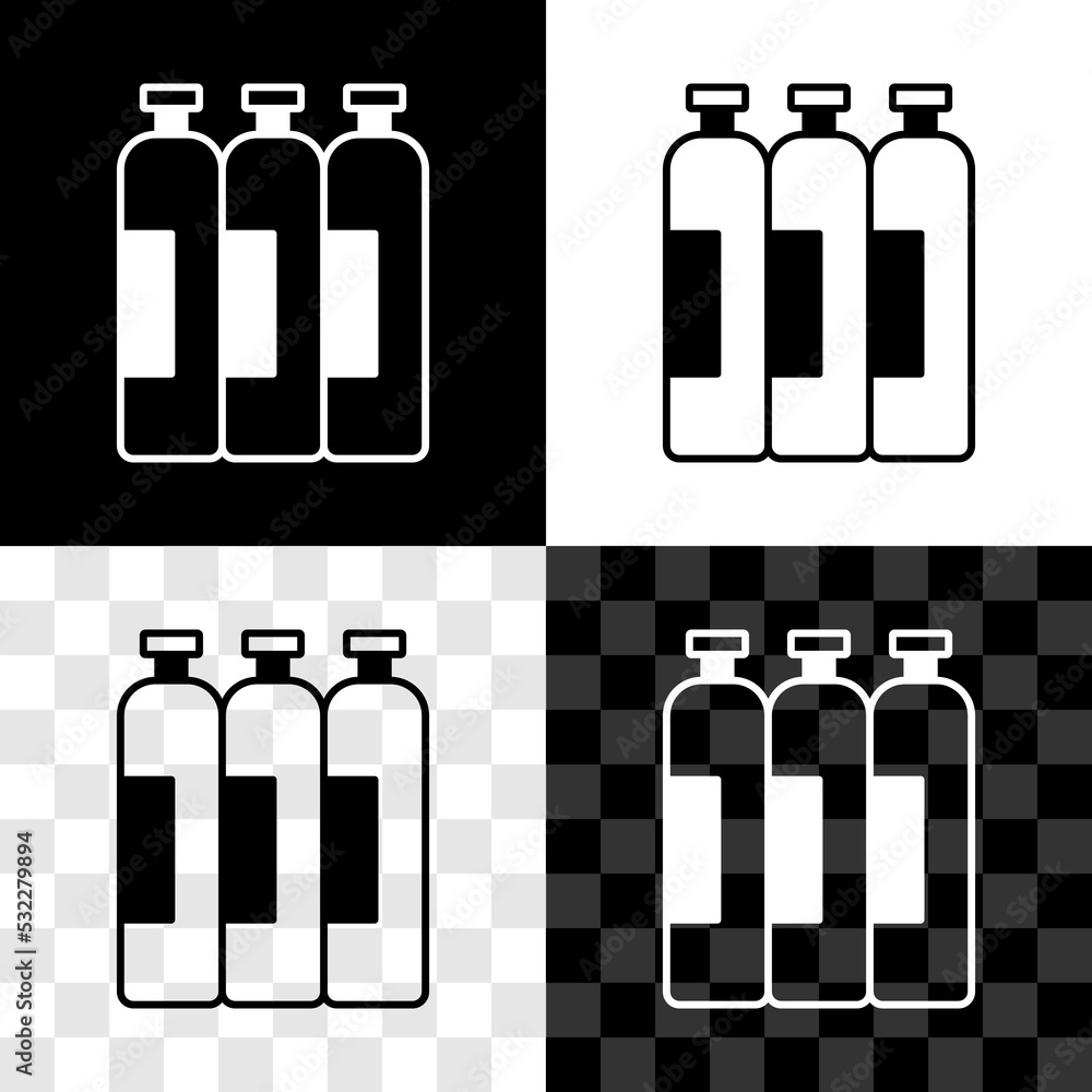 Set Industrial gas cylinder tank for all inert and mixed inert gases