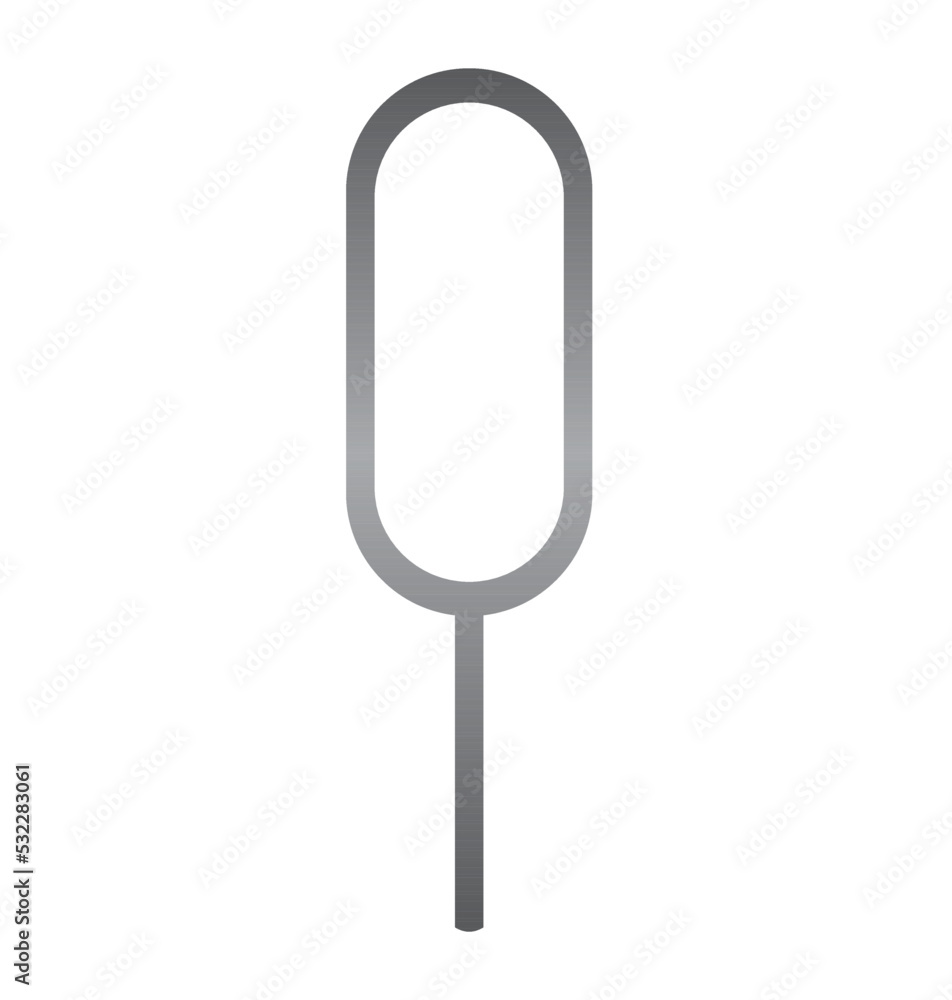 SIM tray pin vector SIM tray pin vector