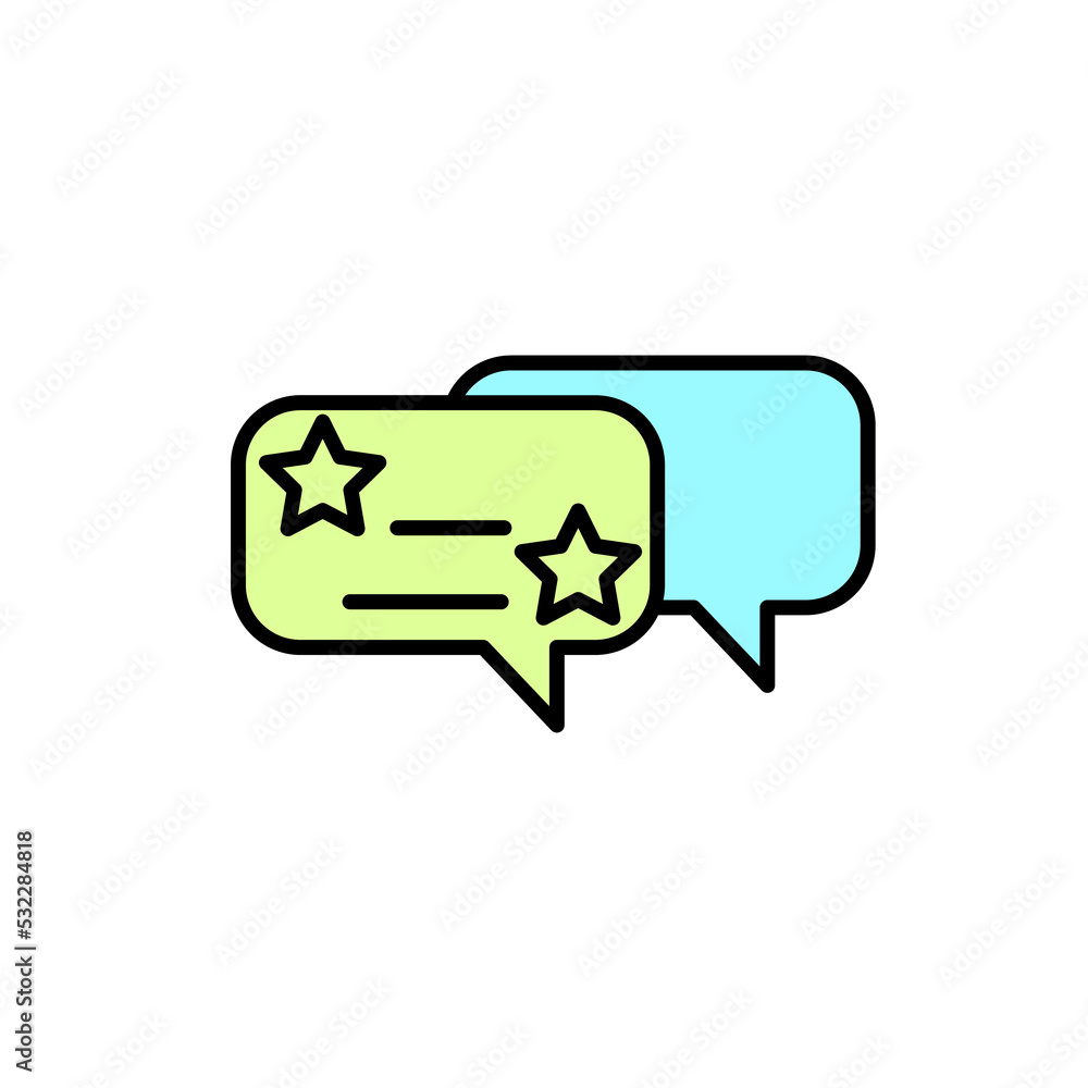 Customer review concept line icon. Simple element illustration. Customer review concept outline symbol design.
