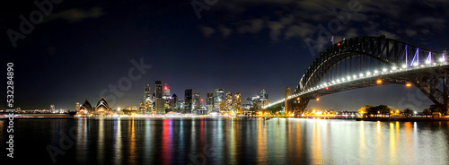 Photography Skyline von Sydney bei Nacht