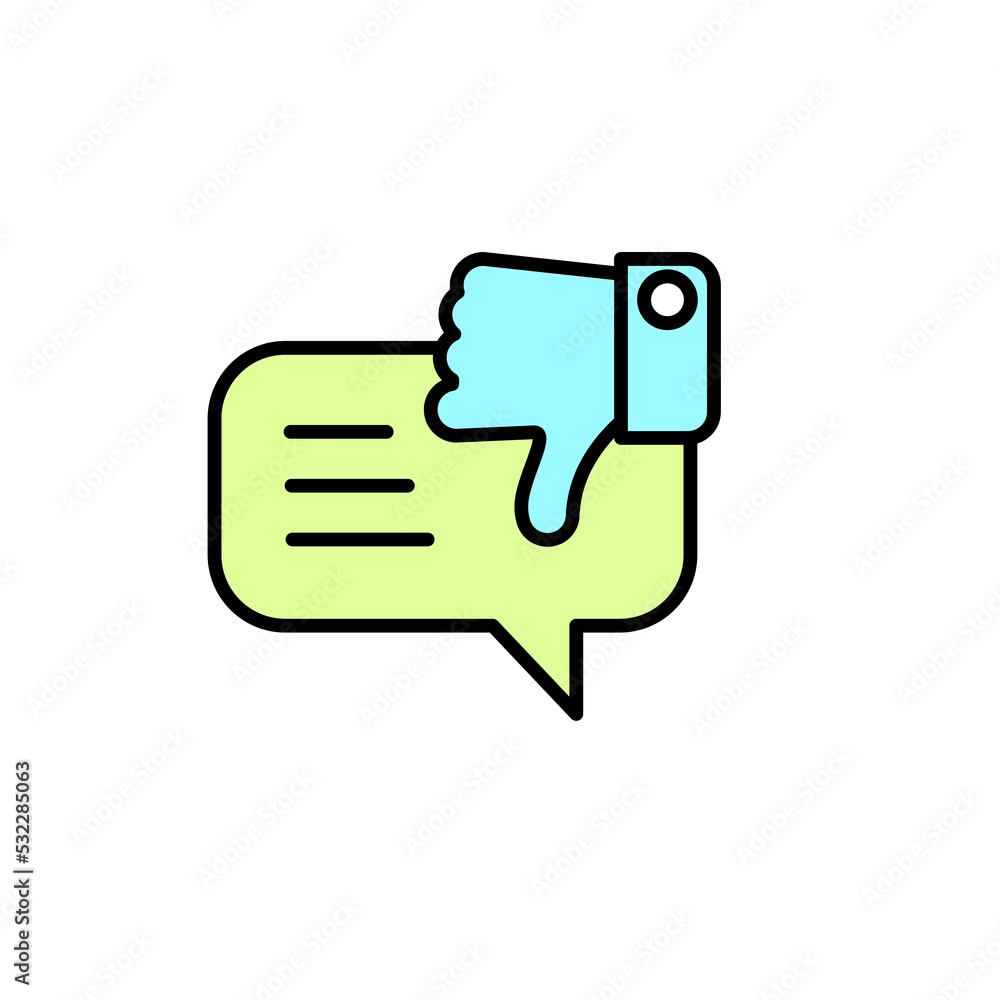 dislike concept line icon. Simple element illustration. dislike concept outline symbol design. dislike concept line icon. Simple element illustration. dislike concept outline symbol design.