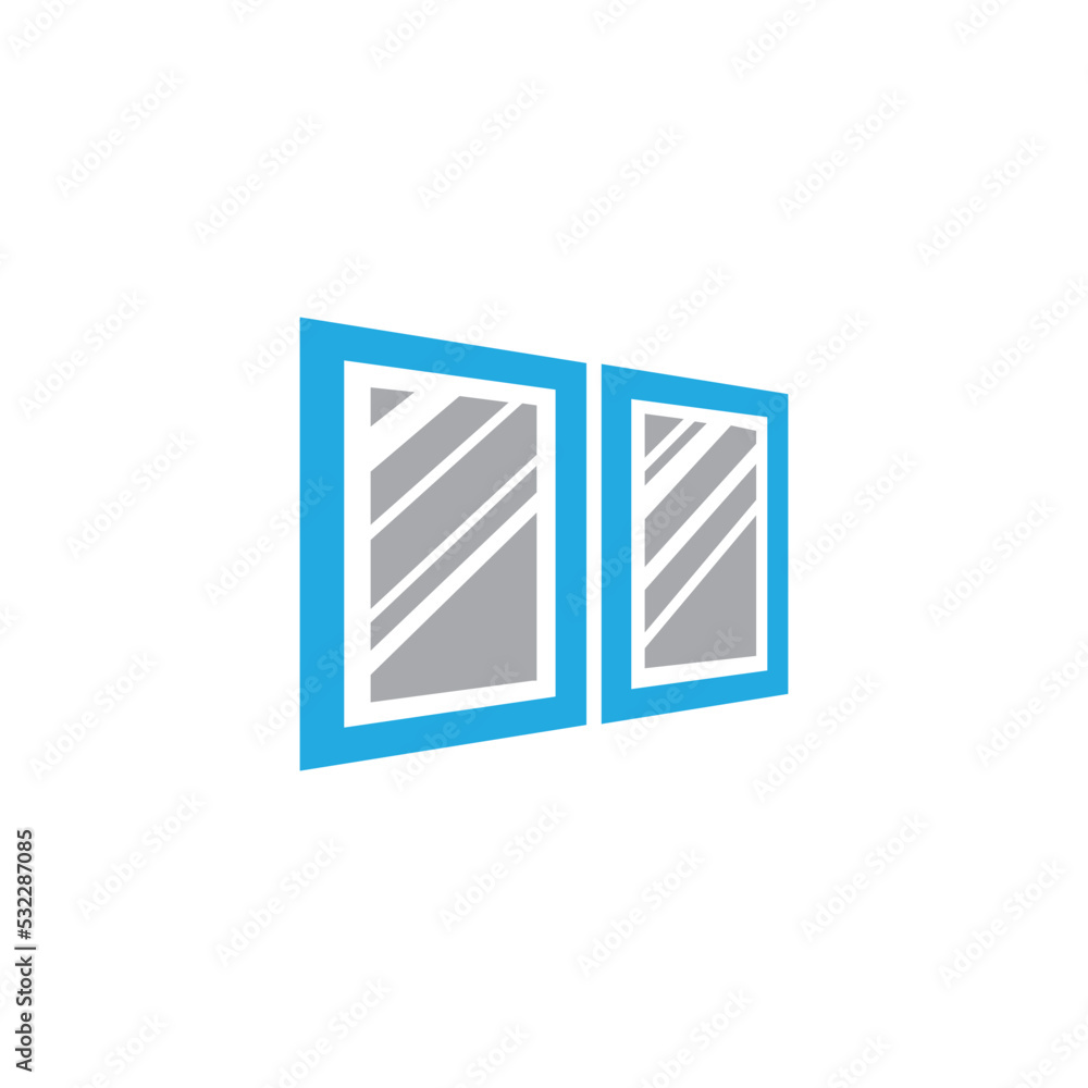 window icon logo vector design template window icon logo vector design template