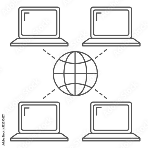 Wide area network icon