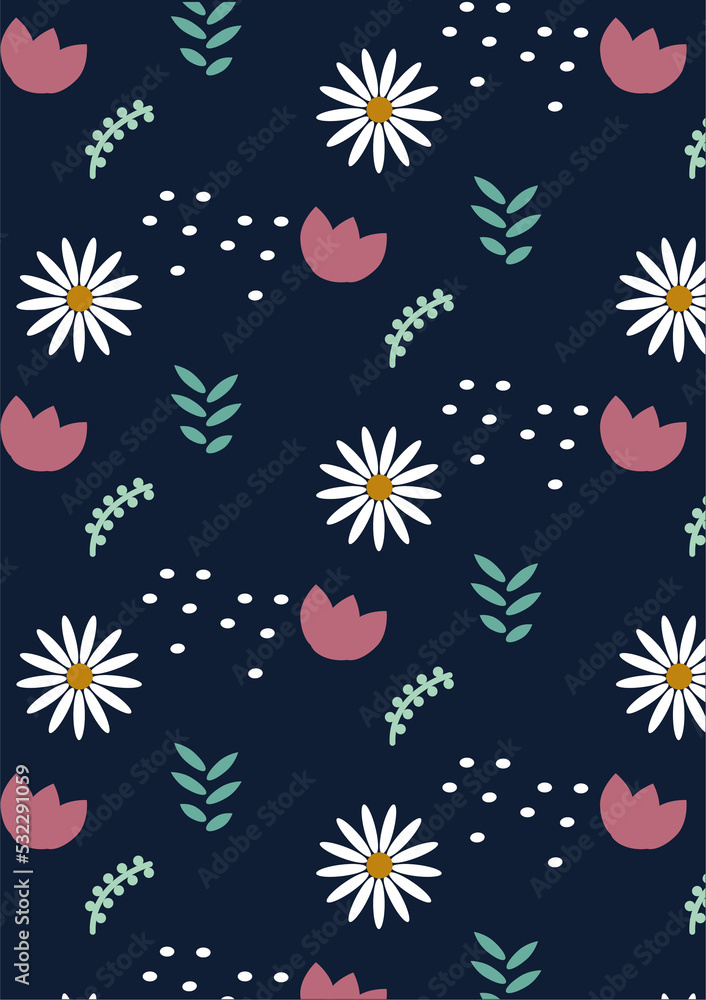 Ilustración floralpara portada o fondo de pantalla Ilustración floralpara portada o fondo de pantalla