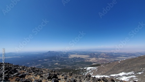 View from Humphrey's Peak, Kachina Peaks Wilderness in the Coconino National Forest, Arizona photo