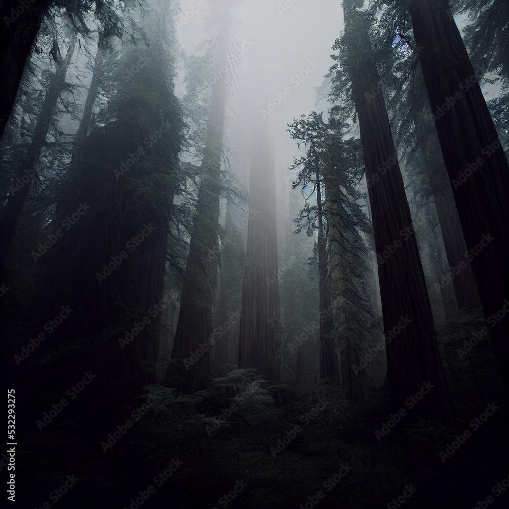Fototapeta premium fog in the forest