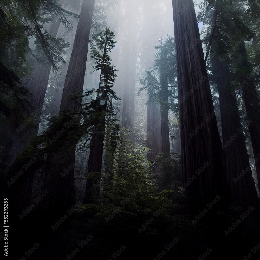 Fototapeta premium fog in the forest