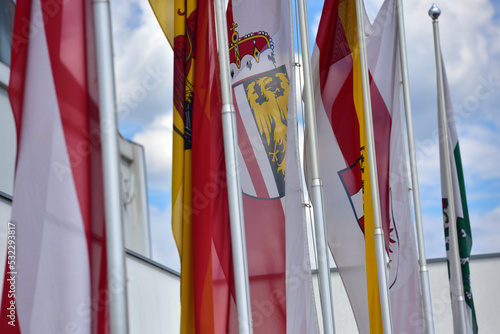 Fotografie Flags of the Austrian federal states