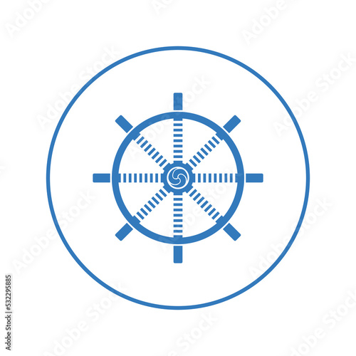 Buddha dharma chakra wheel icon | Circle version icon |