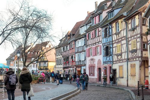 Colmar, France. Old town Colmar which was founded in the 9th century.
