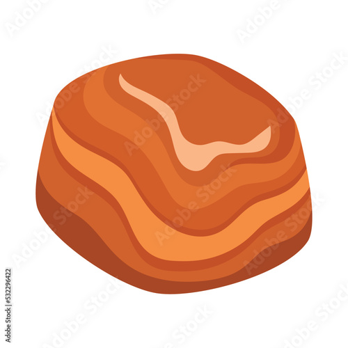 sweet caramel cube block