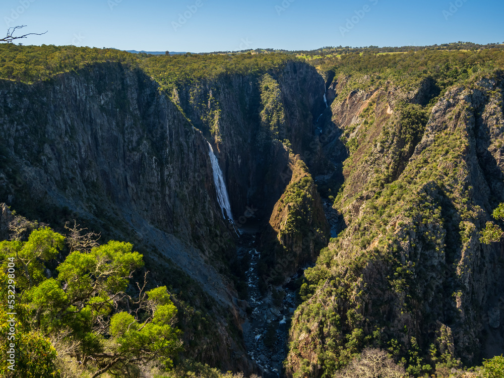 Fototapeta premium Canyon with Waterfall