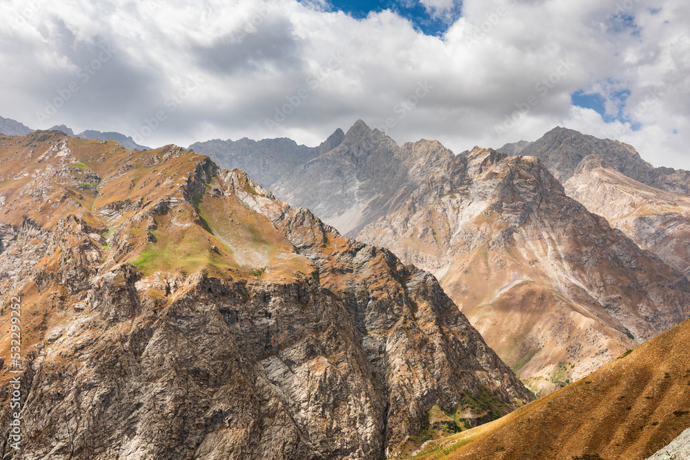 Pandzhkhok, Sughd, Tajikistan. Canyon in the mountains of Tajikistan.