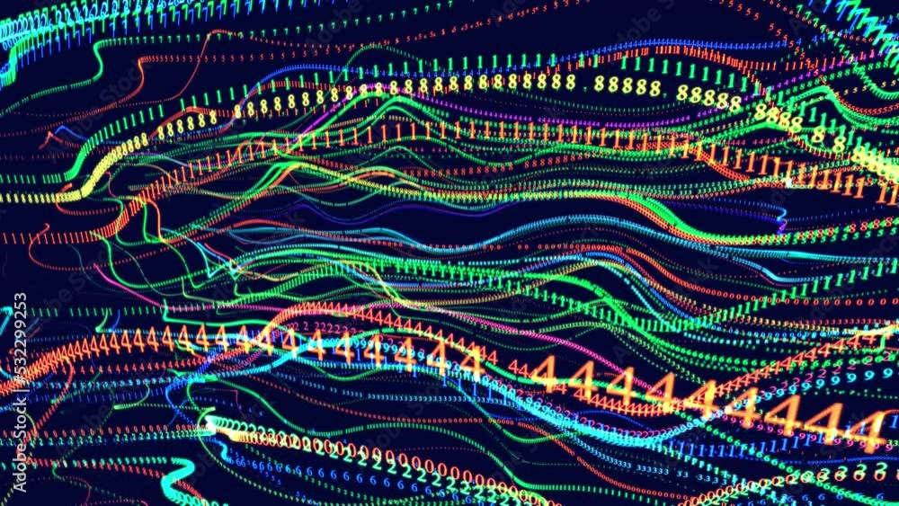 digital waves in volume. Vj loop hologram abstract bg. Symbols form lines, grid. Information concept. Sci fi theme, information bloks, ai construction of letters. Big data block chain info technology digital waves in volume. Vj loop hologram abstract bg. Symbols form lines, grid. Information concept. Sci fi theme, information bloks, ai construction of letters. Big data block chain info technology