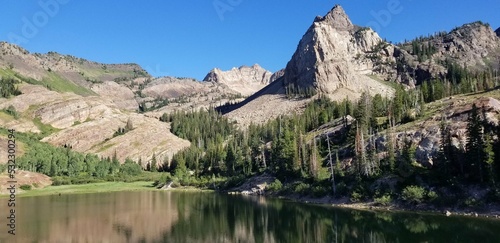 Lake Blanche and Sundial Peak, Wasatch National Forest in Utah