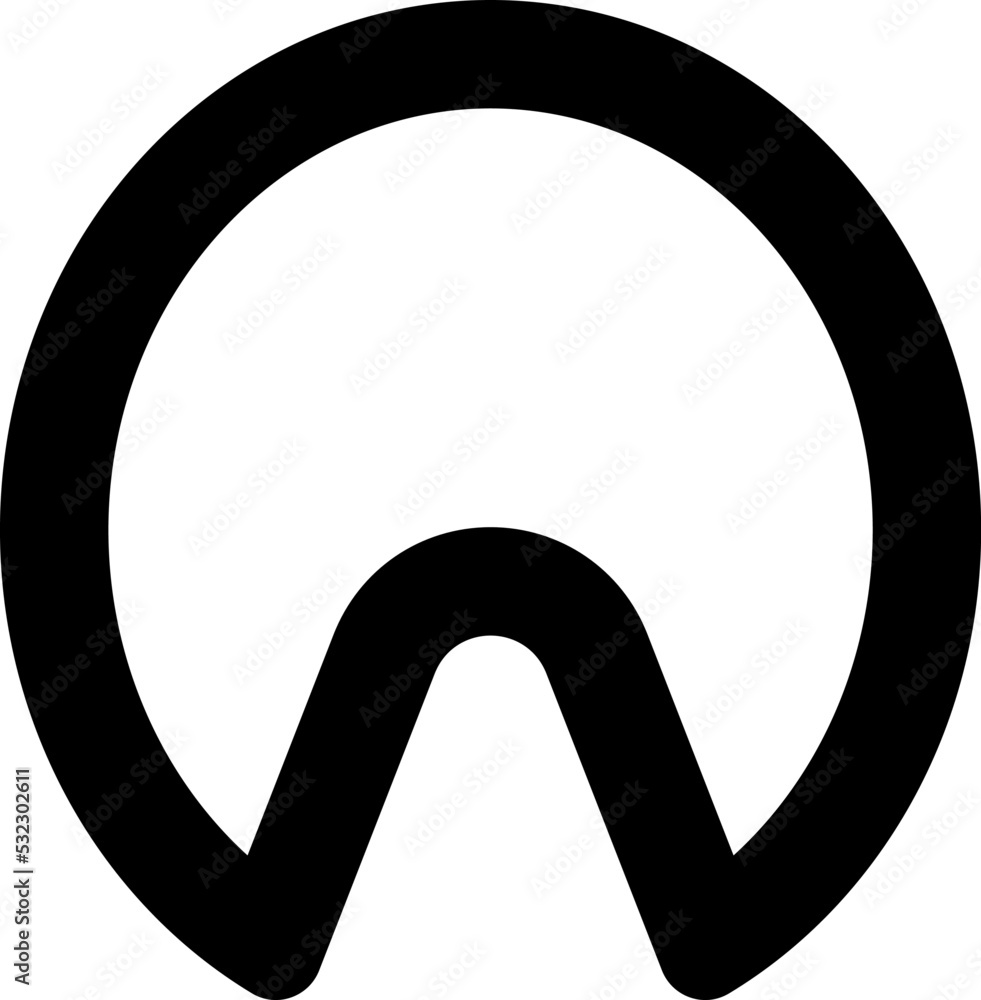 Hoof icon. Animal hoof. Horse shoe vector icon illustration isolated on white background. Hoof icon. Animal hoof. Horse shoe vector icon illustration isolated on white background.