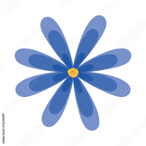 blue flower garden