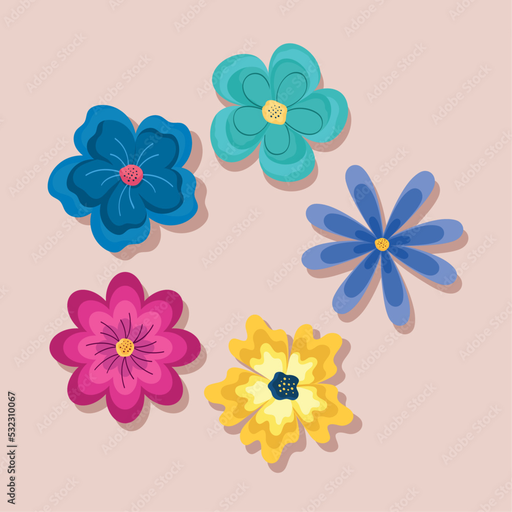 five beauty garden flowers five beauty garden flowers