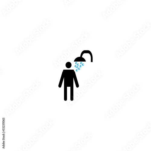 men's room bathroom bathtub women's room illustration vector