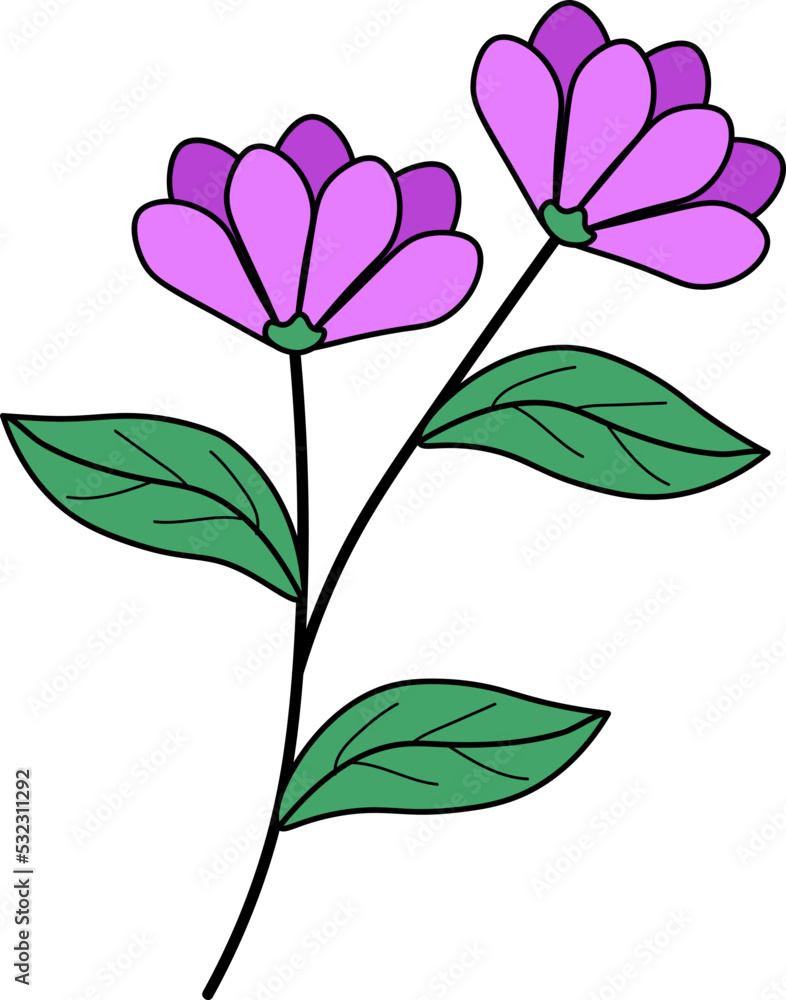 Obraz premium flower illustration