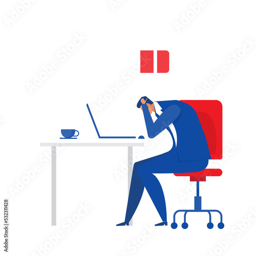 business man stress job 