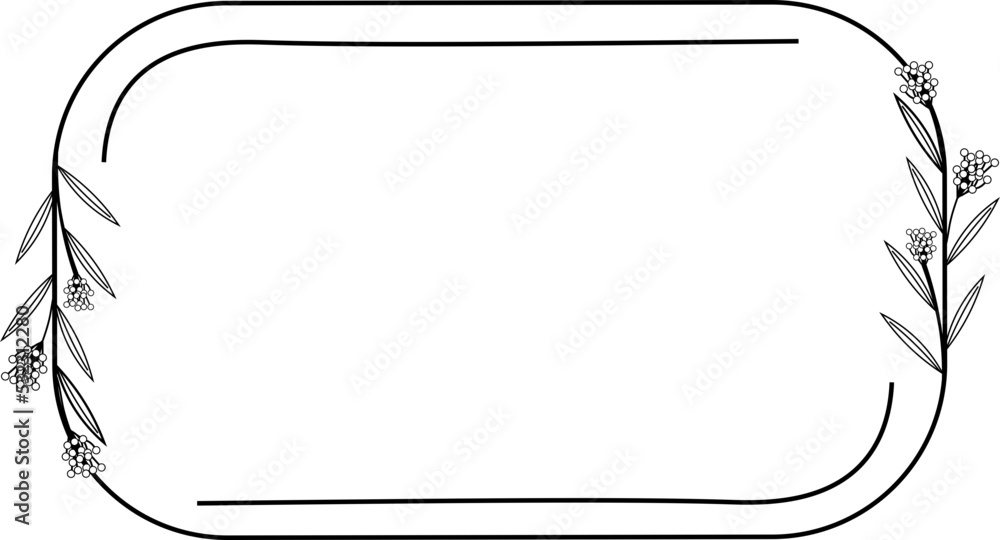 organic border frame illustration organic border frame illustration