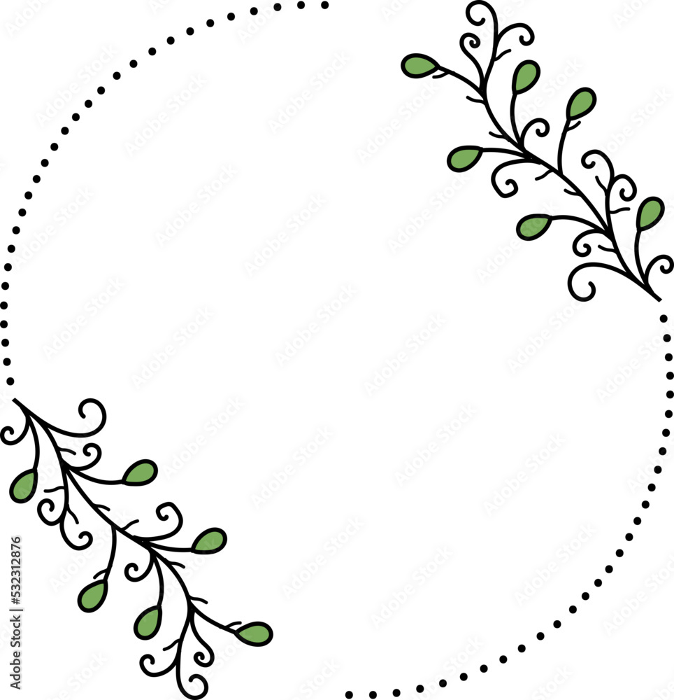 organic border frame illustration organic border frame illustration