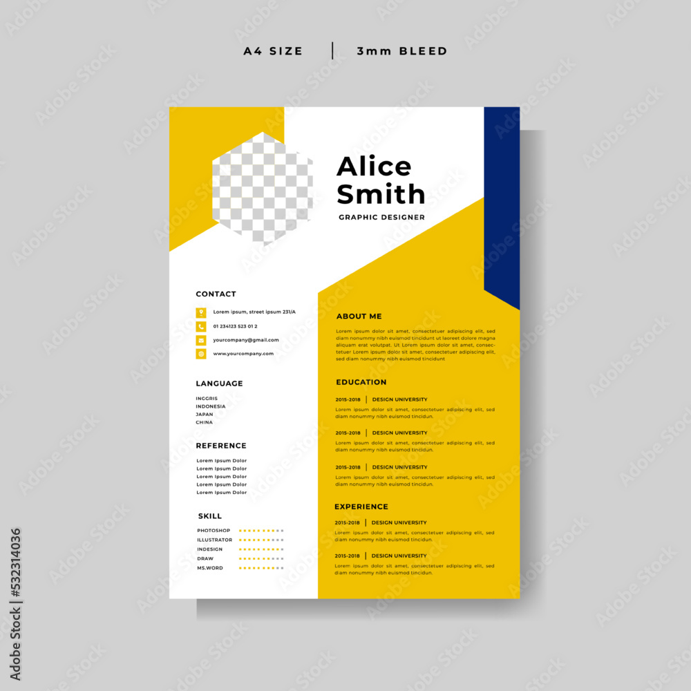 modern Curriculum Vitae design template vector modern Curriculum Vitae design template vector