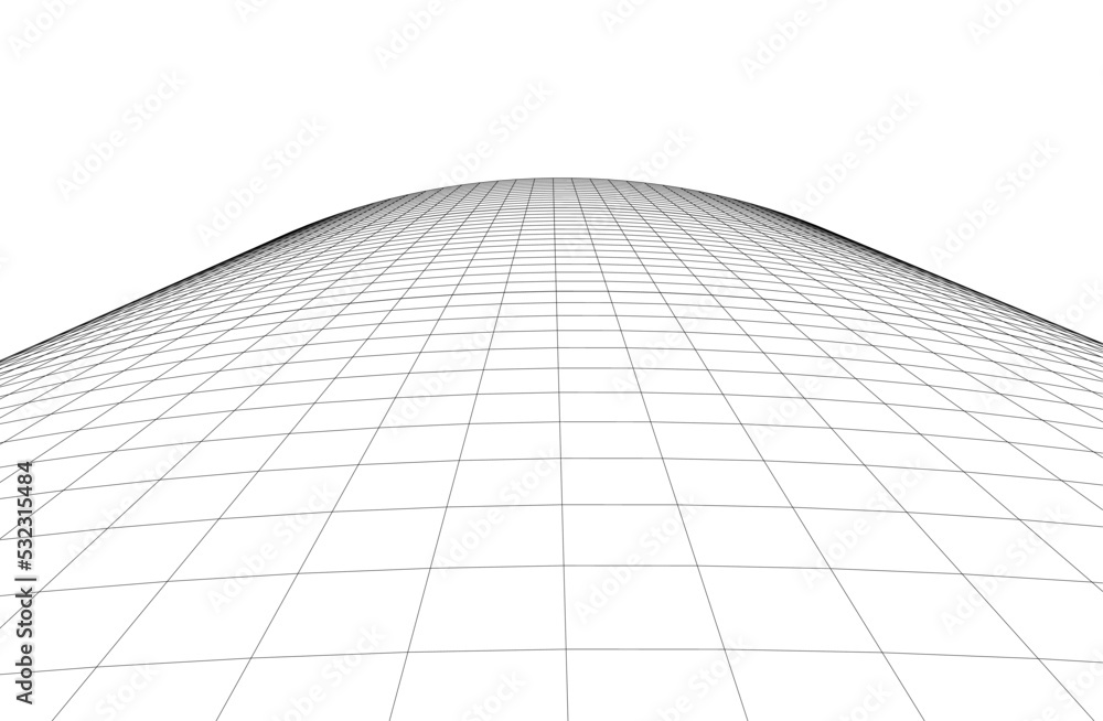 Modern architecture vector 3d illustration Modern architecture vector 3d illustration