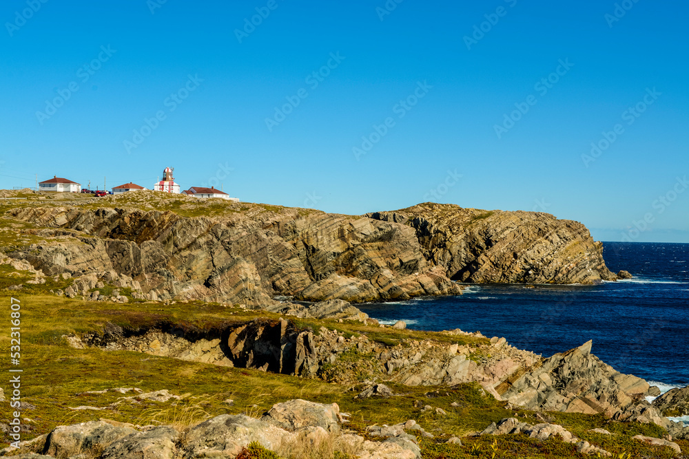 Historic Cape Bonavista Lighthouse, Bonavista Peninsula, Newfoundland, Canada.