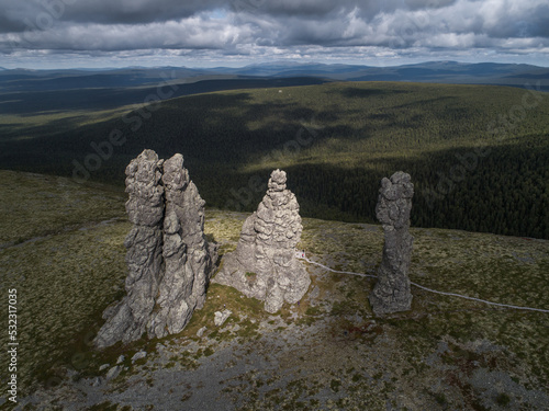 Manpupuner rock formations photo