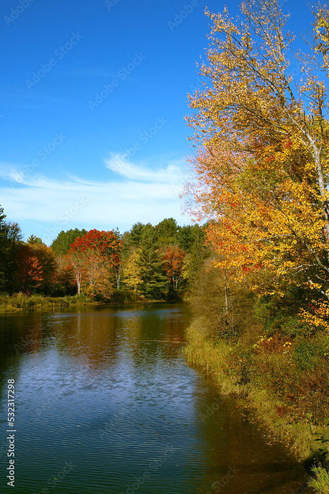 Beautiful Ontario Fall scenery - Dorset, ON, Canada