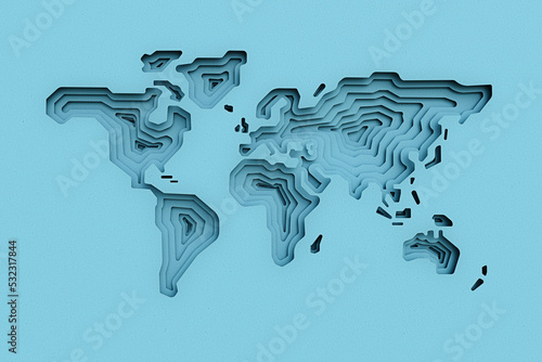 World map photo