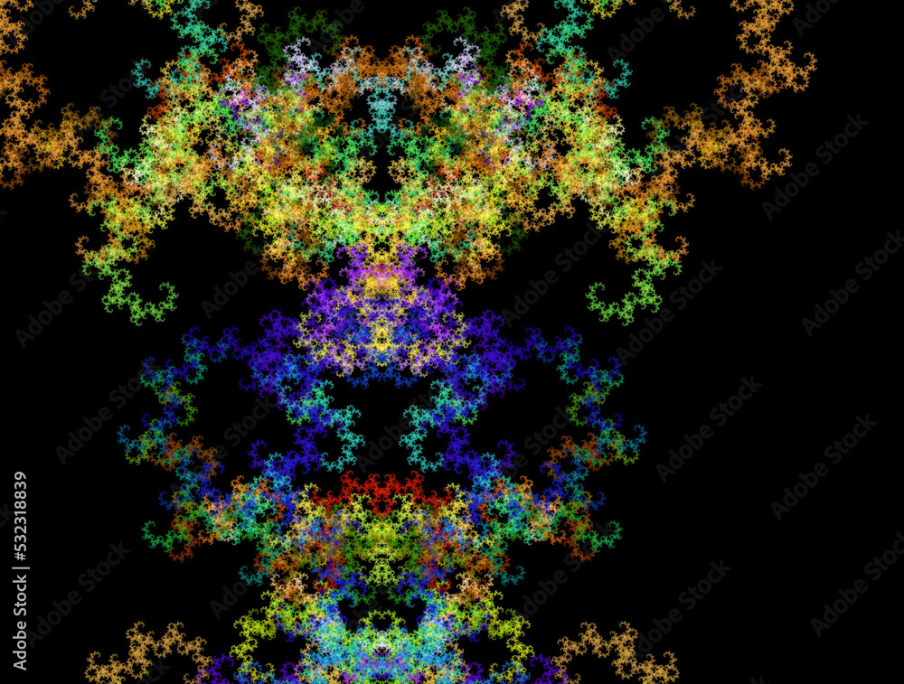 Imaginatory fractal abstract background Image