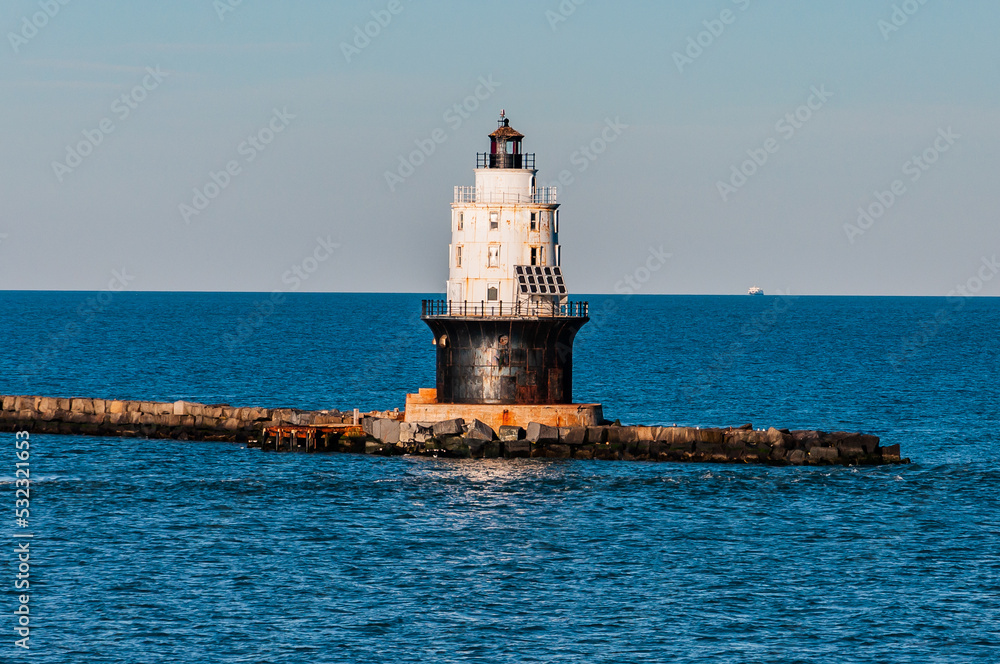 Harbor of Refuge Lighthouse, Cape Henlopen, Delaware USA, Delaware